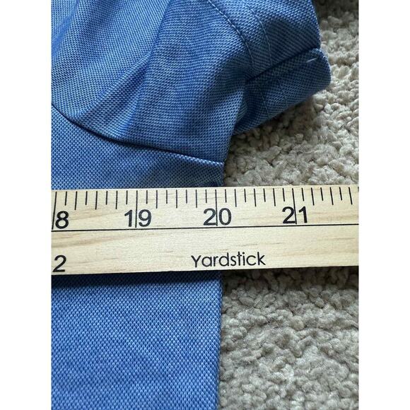 Travis Mathew Pima Cotton Blend Short Sleeve Collared Polo Shirt Blue Men's L - Picture 7 of 8